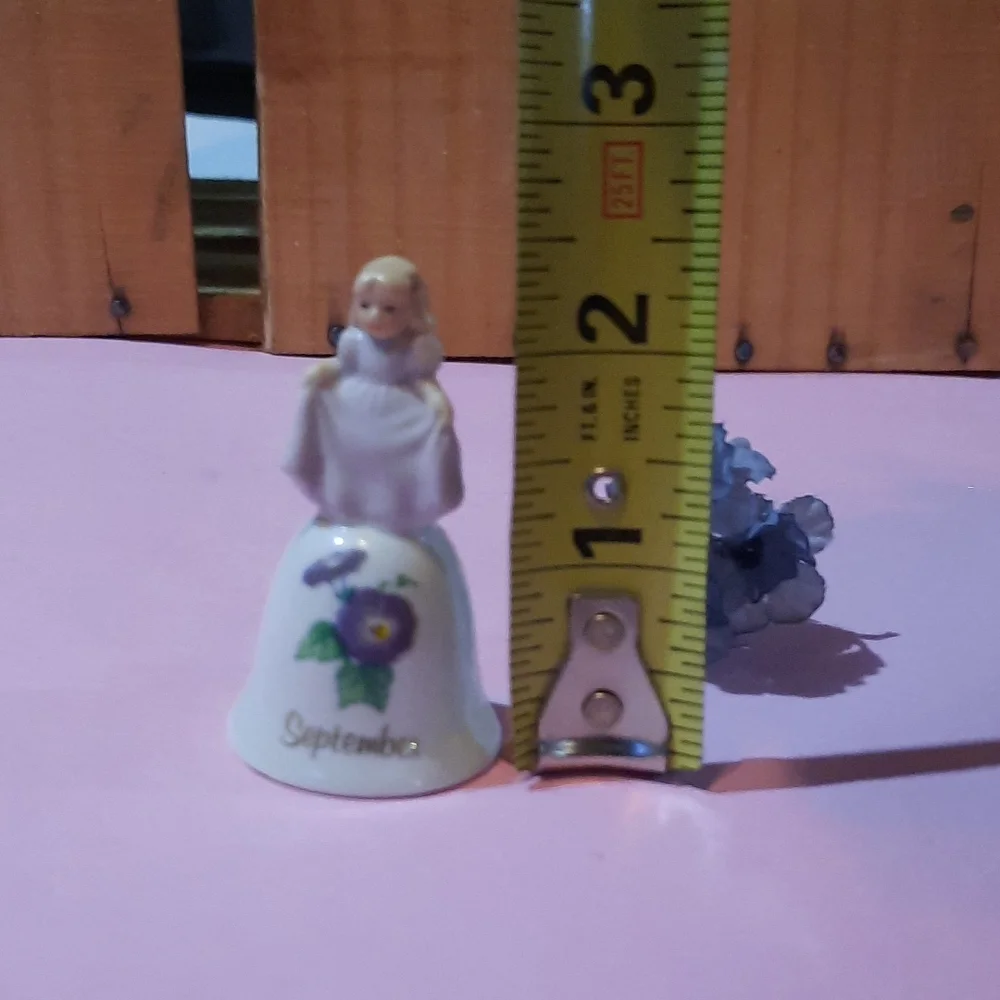 Vintage collectible birthday girl miniature Bell